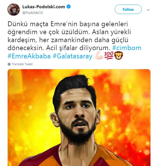 Podolski'nin paylaşımı...