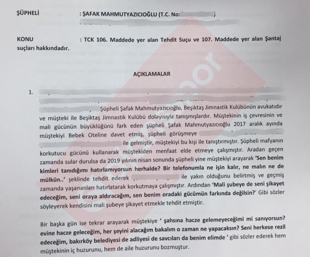 Şafak Mahmutyazıcıoğlu hakkında suç duyurusu...