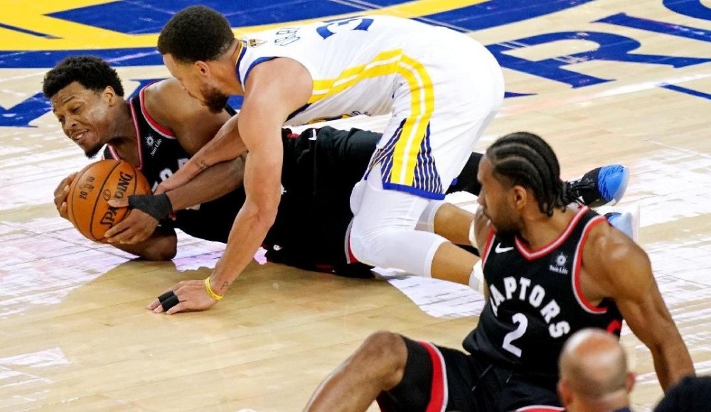 Golden State Warriors - Toronto Raptors maçında Kyle Lowry ile tartışan adamın kimliği şaşırttı