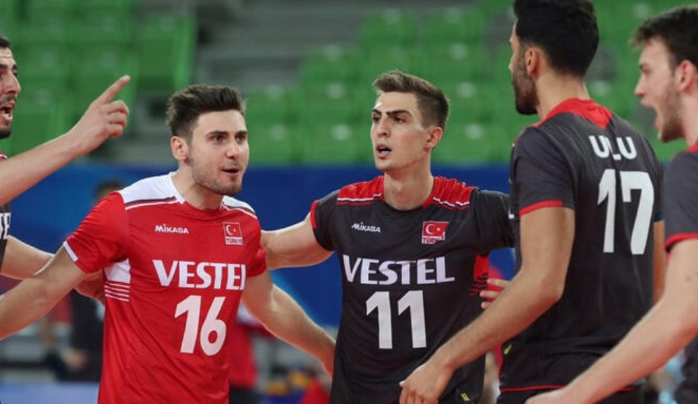 A Milli Erkek Voleybol Takımı, Slovenya'ya 3-1 mağlup oldu