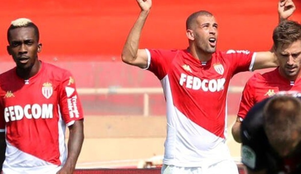 Islam Slimani, Monaco ile gollerine devam ediyor