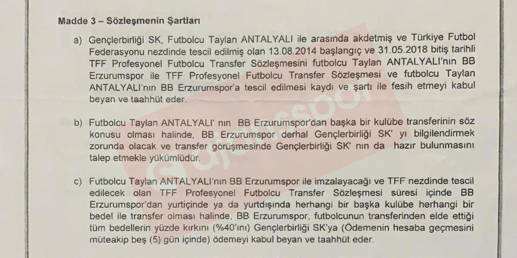 İşte o sözleşme...