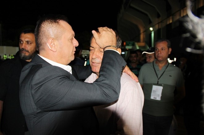Başkan Ali Çetin yenilgi sonrası Yücel İldiz’i teselli etti