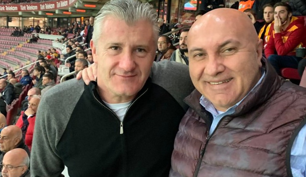 Yüksel Yıldırım, Davor Suker ile Galatasaray-Alanya maçını izledi