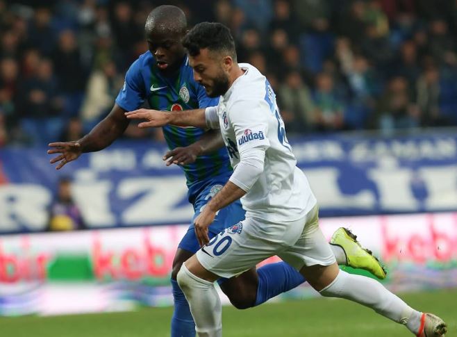 Rizespor'da Diamonde kırmızı kart gördü