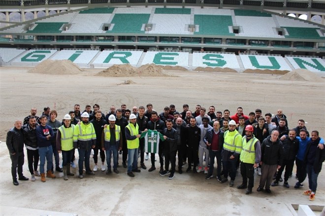 Giresunspor yeni stadında