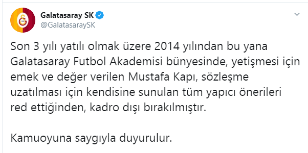 ''İşte Galatasaray'ın açıklaması''