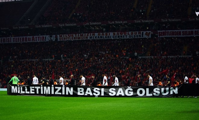 Galatasaray - Gençlerbirliği maçında İdlib şehitleri unutulmadı