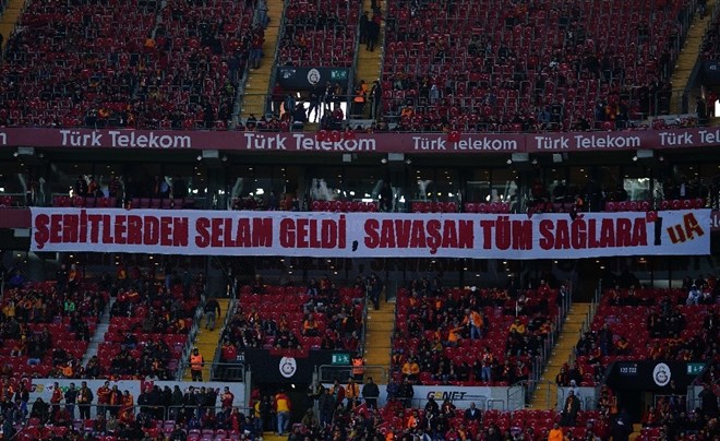 Galatasaray - Gençlerbirliği maçında İdlib şehitleri unutulmadı