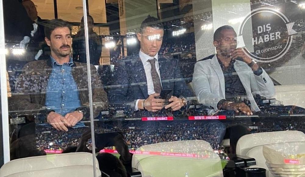 Cristiano Ronaldo, El Clasico'yu tribünden takip etti