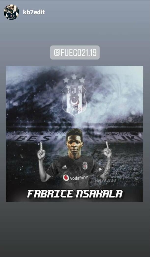 N'Sakala, Beşiktaş formalı fotoğrafını paylaştı!