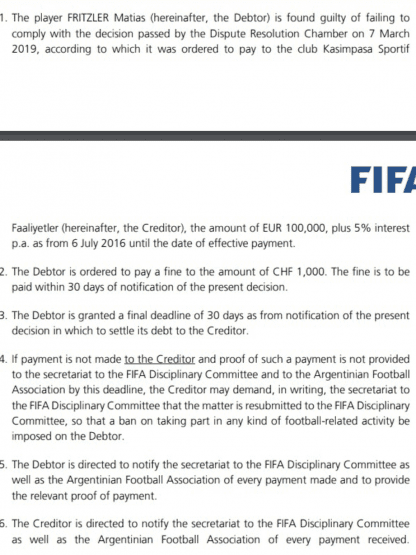 İşte FIFA'nın resmi açıklaması