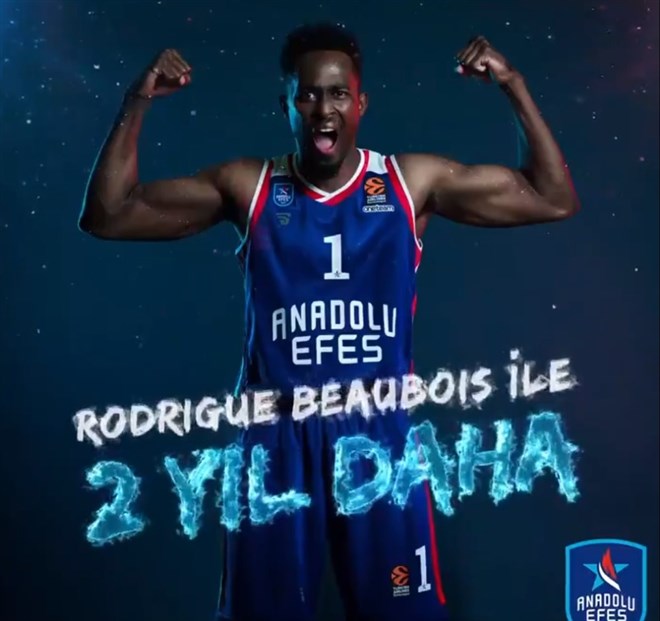 Anadolu Efes, Rodrigue Beaubois ile sözleşme yeniledi