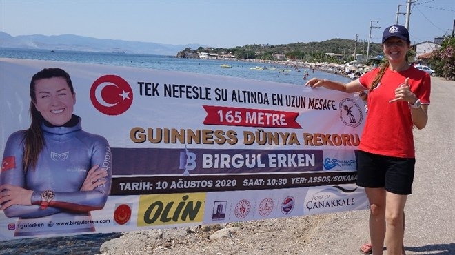 Milli sporcu Birgül Erken, Çanakkale’de dünya rekorunu deneyecek