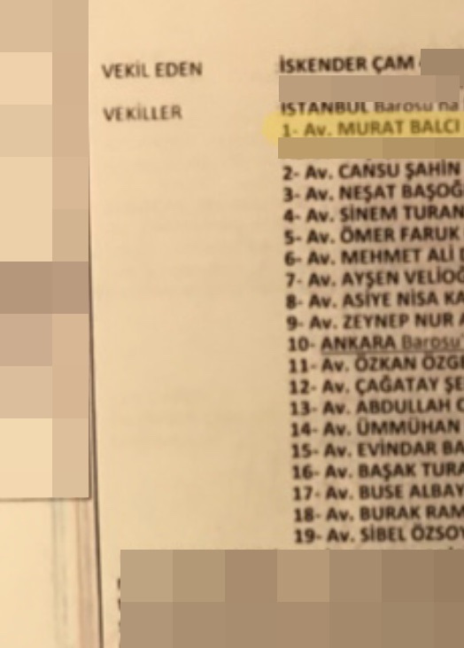 İskender Çam’ın daha önce Murat Balcı’ya verdiği vekaletname..,