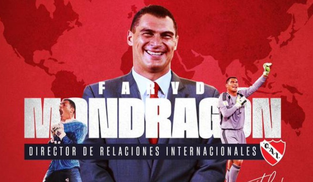 Mondragon, Independiente'nin uluslararası ilişkiler direktörü oldu