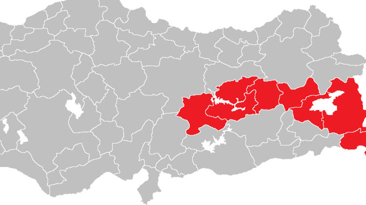 Ortadoğu Anadolu'da 161 yeni vaka görüldü.