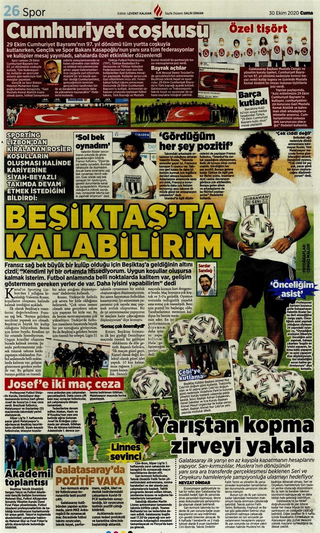 Gazeteler hangi başlıkları attı? Sporda günün manşetleri... 5 1155039 G