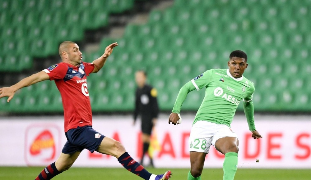 Burak Yılmaz'ın asist yaptığı maçta Lille, Saint-Etienne ile 1-1 berabere  kaldı