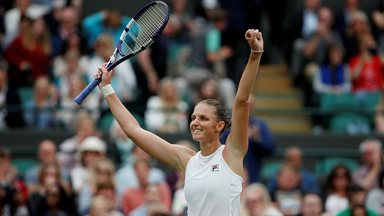 wimbledonda tek kadinlarin ilk yari finalisti karolina pliskova
