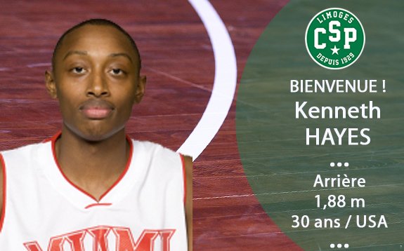 Kenny Hayes, Limoges CSP takımına transfer oldu!