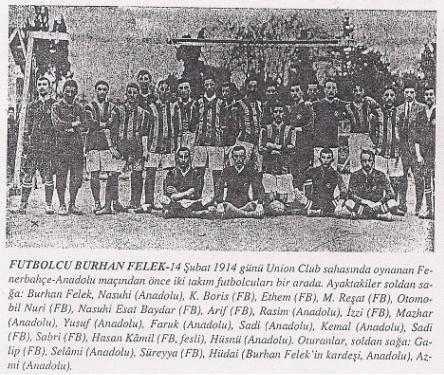 BURHAN FELEK'TEN FUTBOL
