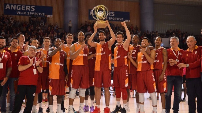 Galatasaray Odeabank, Fransa'daki turnuvada birinci oldu