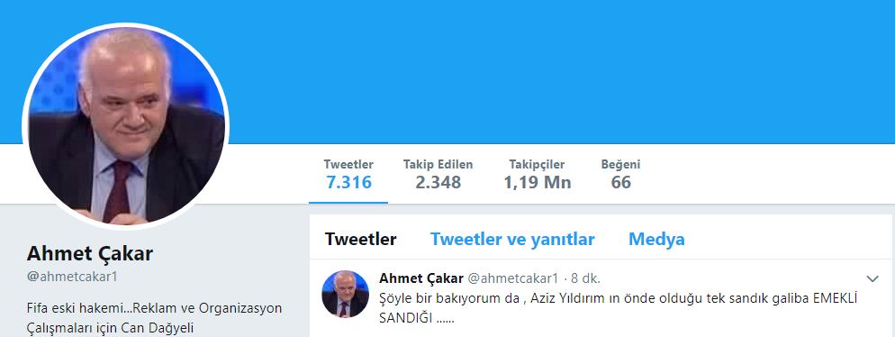 "Tek önde olduğu sandık, emekli sandığı"