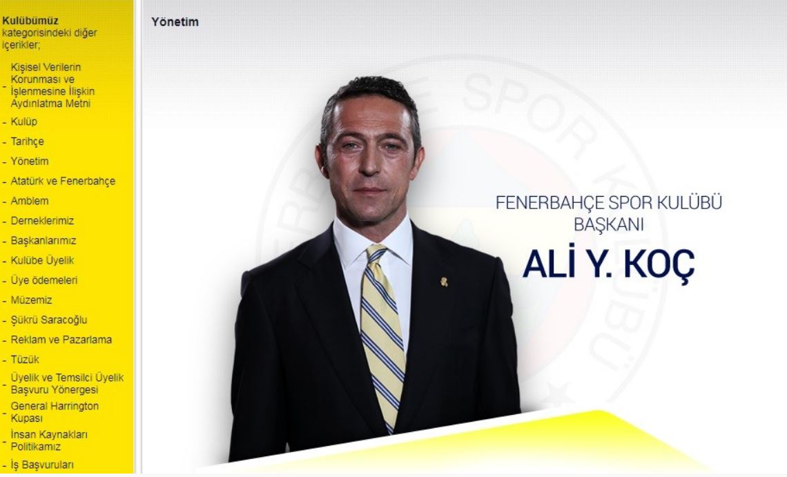 Yöneticiler de artık resmi sitede