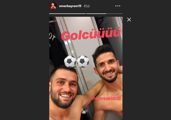 Ömer Bayram'ın maç sonu Emre Akbaba paylaşımı