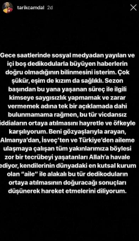 İşte o paylaşım..