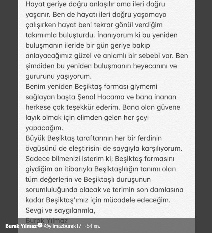 İşte o paylaşım: