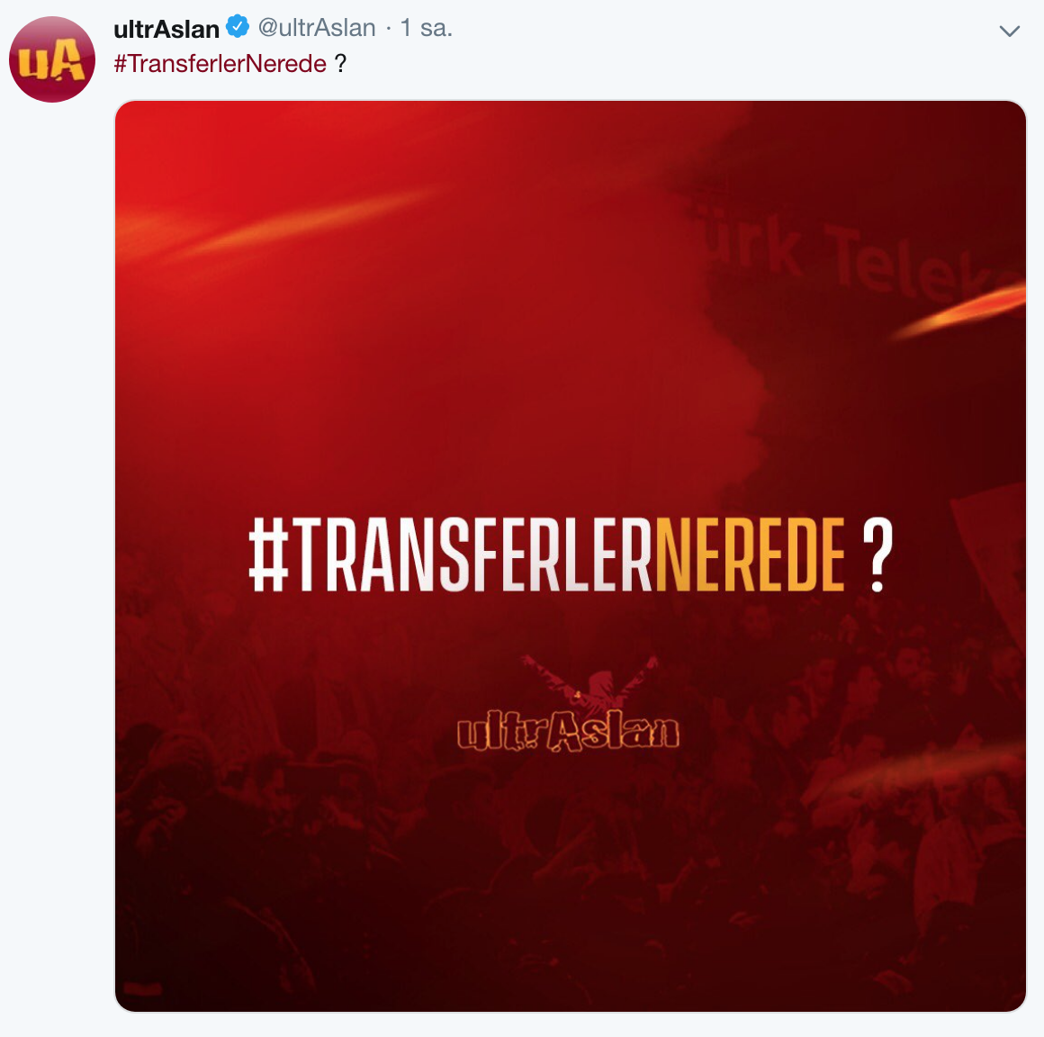 İşte o paylaşım...