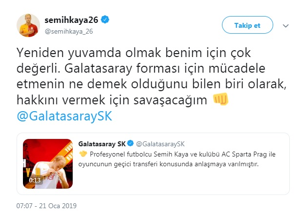 İşte o paylaşım...