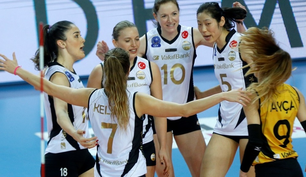 Vakıfbank, Aydın Büyükşehir Belediyespor'u 3-1 yendi