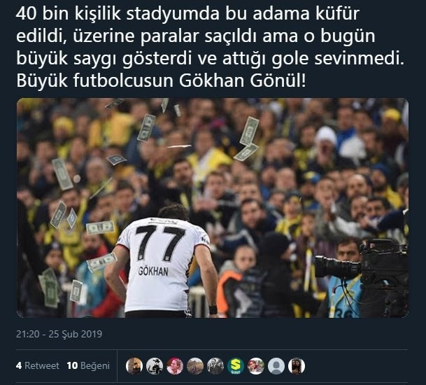 Gökhan Gönül Fenerbahçe'yi yıktı sosyal medya yerinden oynadı!