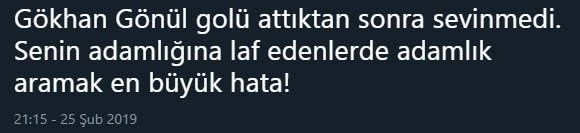 Gökhan Gönül Fenerbahçe'yi yıktı sosyal medya yerinden oynadı!