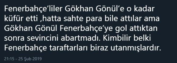 Gökhan Gönül Fenerbahçe'yi yıktı sosyal medya yerinden oynadı!